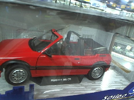 PEUGEOT 205 CTI MKI 1986 ROUGE 1/18