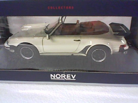 PORSCHE 911 TURBO CABRIOLET 1987 IVOIR 1/18