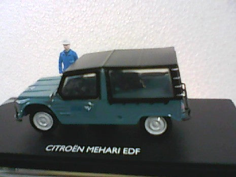 MEHARI CITROEN EDF AVEC FIGURINE 1/43