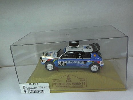 PEUGEOT 205 PARIS DAKAR 1/43 JUHA KANKKUNEN 1988