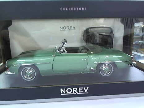 MERCEDES BENZ 190SL 1957 VERT CLAIR METAL 1/18