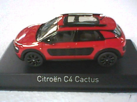 CITROEN C4 CACTUS 2014 ROUGE ET NOIR 1/43